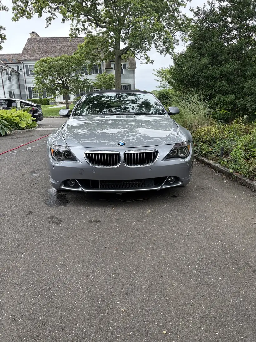 BMW 650i front after full paint correction and ceramic coating