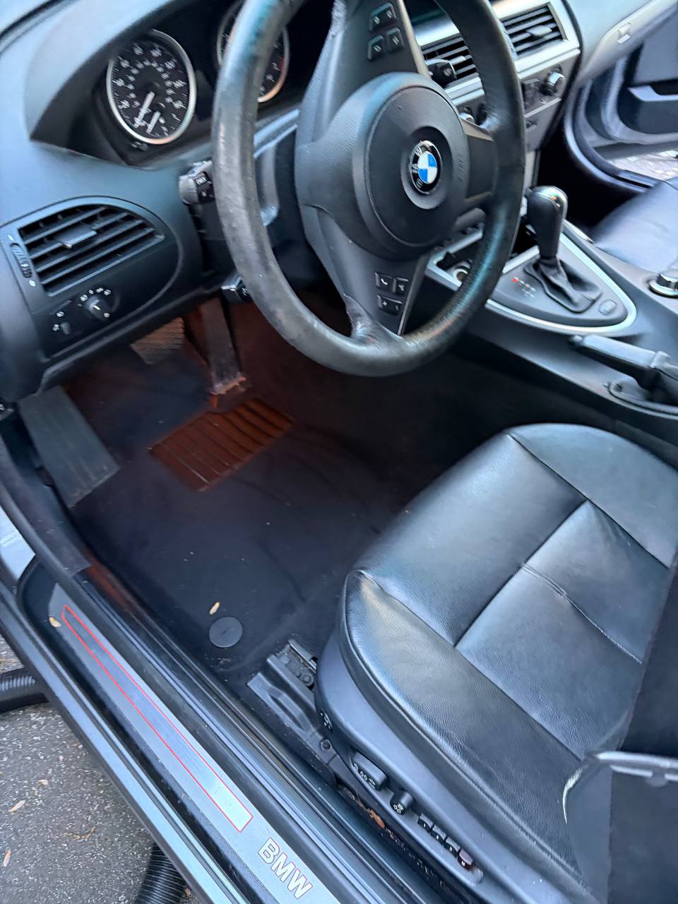 BMW 650i driver area before