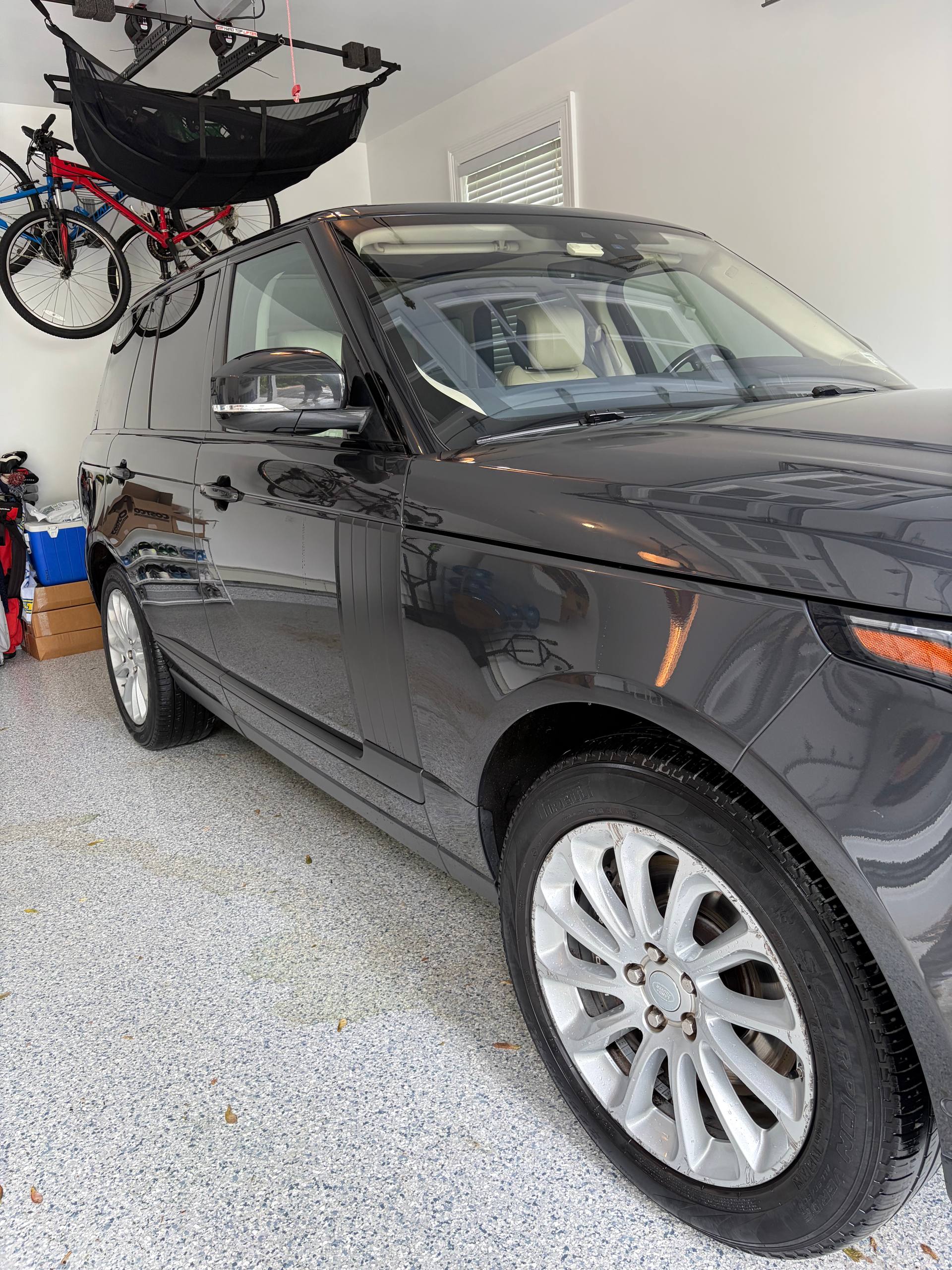Range Rover interior after