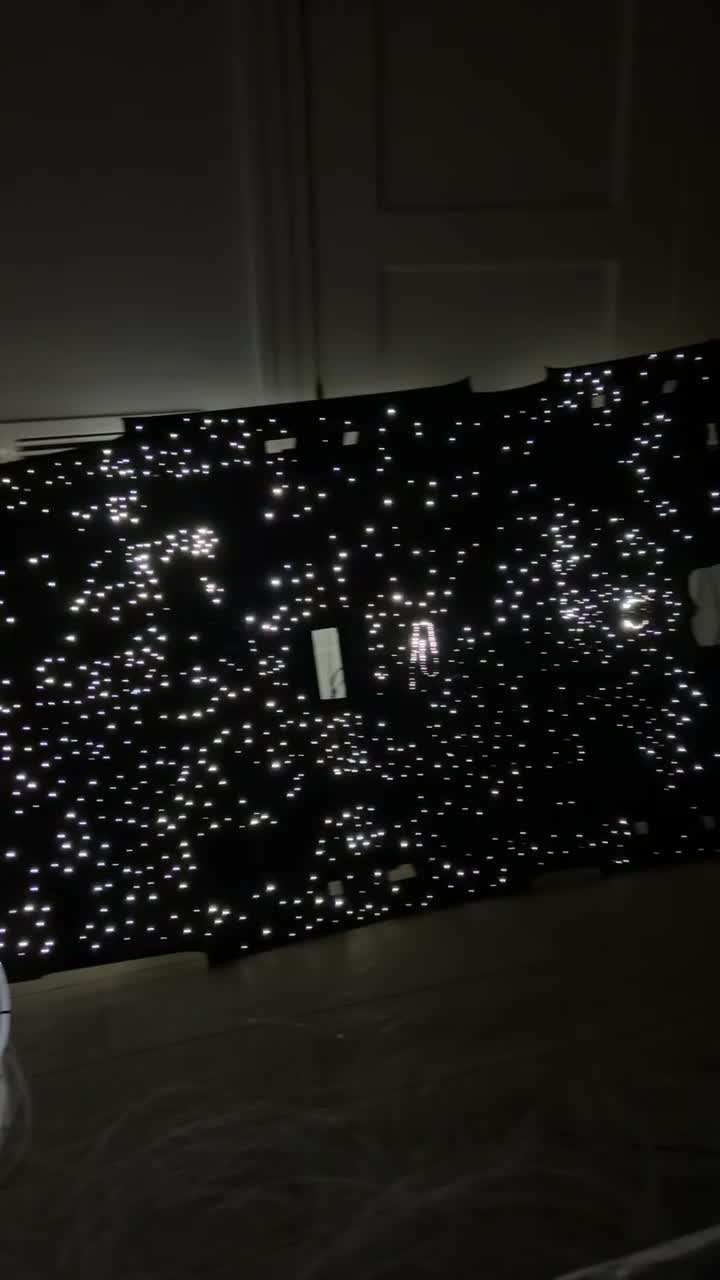 Starlight headliner installation